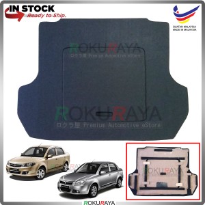 Proton Saga BLM FL (2nd Gen) 2008-2016 Custom Fit 15mm Rear Bonnet Spare Tyre Tire Tayar Cover Back Hard Board Papan (Carpet Wrapped)